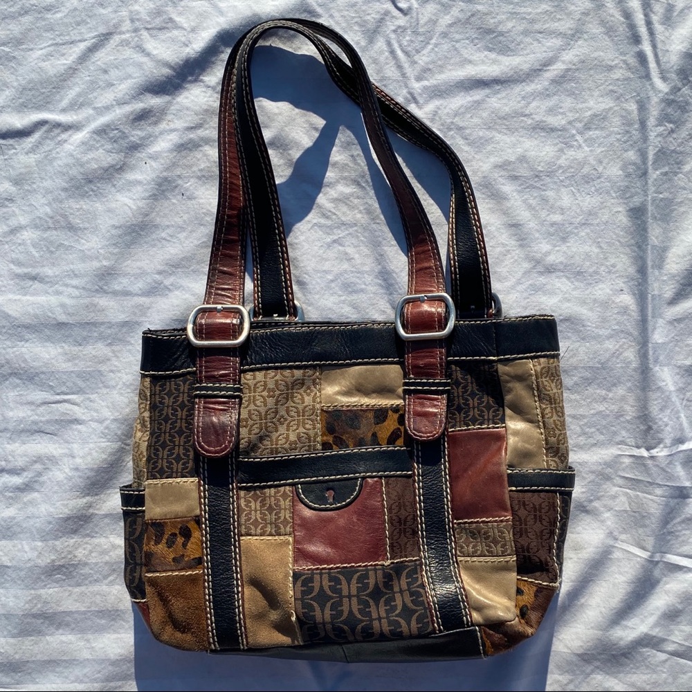 Fossil Patchwork Purse